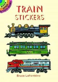 Paperback Train Stickers Book