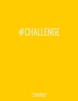 Notebook for Cornell Notes, 120 Numbered Pages, #CHALLENGE, Gold Cover : For Taking Cornell Notes, Personal Index, 8. 5 X11 , Hashtag Series, Genius Edition