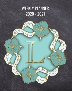 Paperback 2020-2021 Weekly Planner: 2 Year Weekly & Monthly View Organizer & Agenda with To-Do's - Monogram Letter L Book
