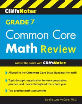 Paperback Cliffsnotes Grade 7 Common Core Math Review Book
