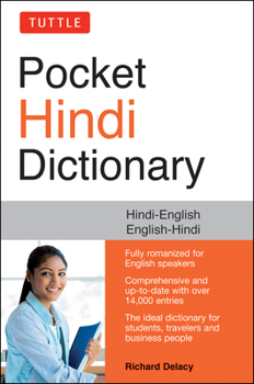 Paperback Tuttle Pocket Hindi Dictionary: Hindi-English English-Hindi (Fully Romanized) Book
