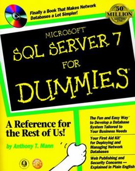 Paperback Microsoft SQL Server 7 for Dummies [With *] Book