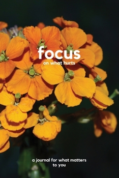 Paperback Focus on what hurts: a journal for what matters to you Book