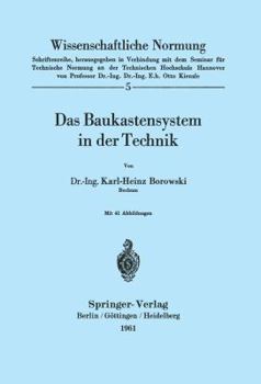 Paperback Das Baukastensystem in Der Technik [German] Book