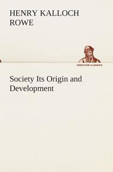 Paperback Society Its Origin and Development Book