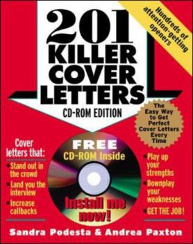 Paperback 201 Killer Cover Letters [With CD-ROM] Book