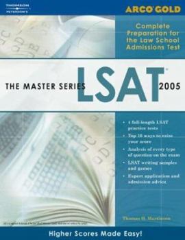 Paperback Arco Gold the Master Series LSAT Book