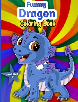Paperback Funny Dragon Coloring Book