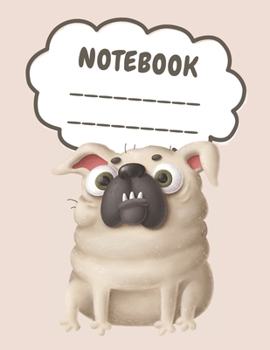 Notebook: 8,5" x 11" Size Notebook(Journal) with 120  Pages for Hand Writing Practice (Funny Dog)