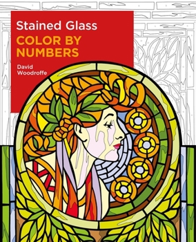 Paperback Stained Glass Color by Numbers Book