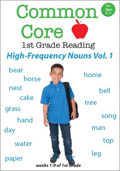 DVD Common Core 1st Grade Reading - High-Frequency Nouns - Volume 1  Book