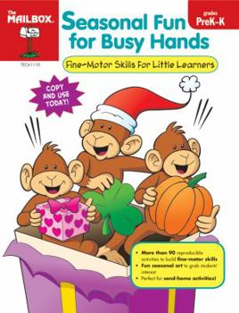 Paperback Seasonal Fun for Busy Hands (PreK-K) Book