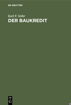 Hardcover Der Baukredit [German] Book