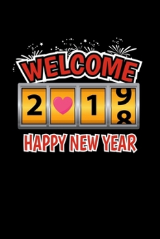Paperback Notebook: New Year 2019 New Years Eve Firework Party Gift 120 Pages, 6X9 Inches, Blank Book