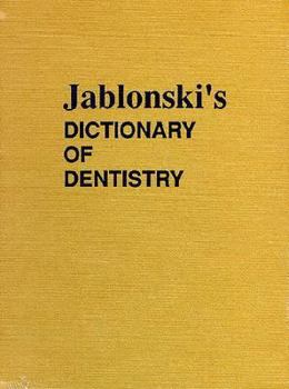 Hardcover Jablonski's Dictionary of Dentistry Book