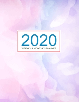 Paperback 2020 Planner Weekly & Monthly 8.5x11 Inch: Miracle Blue Sky One Year Weekly and Monthly Planner + Calendar Views Book