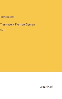 Hardcover Translations From the German: Vol. 1 Book