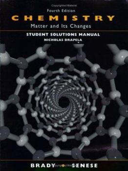 Paperback Chemistry, Student Solutions Manual: Matter and Its Changes Book