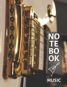 Music Notebook For Guitar: Blank Sheet Music Notebook, Music Manuscript Paper, Composition Notebook, (110 Pages, 12 Staves per page, Blank, 8.5 x 11)