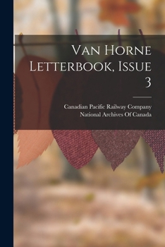 Paperback Van Horne Letterbook, Issue 3 Book