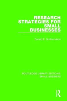 Paperback Research Strategies for Small Businesses Book