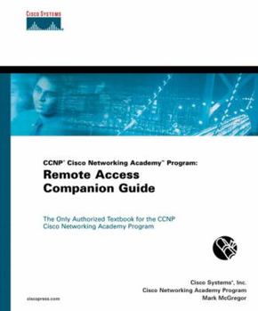 Hardcover CCNP Cisco Networking Academy Program: Remote Access Companion Guide [With CDROM] Book