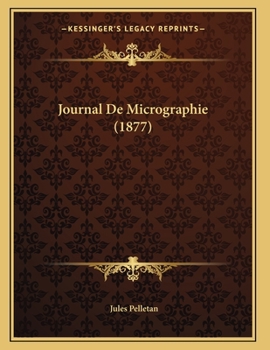 Paperback Journal De Micrographie (1877) [French] Book