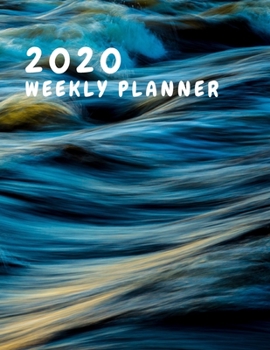 2020 Weekly planner: January 1, 2020 - December 31, 2020 calendar: ocean waves cover