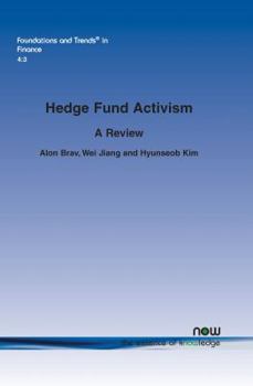 Paperback Hedge Fund Activism: A Review Book