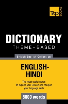 Paperback Theme-based dictionary British English-Hindi - 5000 words Book