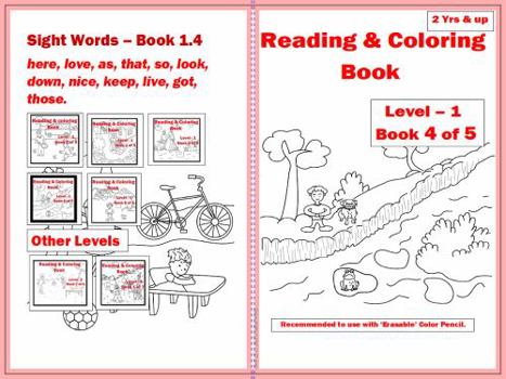 Paperback Reading & Coloring Book - Level 1 - Book 4 of 5 Book