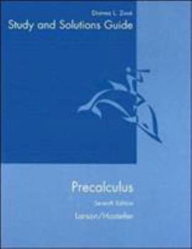 Paperback Student Solutions Guide for Larson/Hostetler, Precalculus, 7th Book
