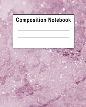 Paperback Composition Notebook: Pink Light Sparkle Faux Book