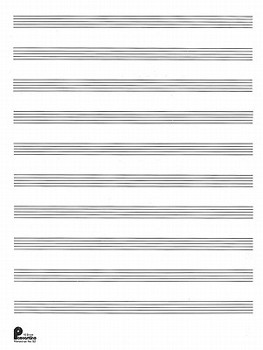 Paperback 2. Manuscript Paper (Formerly #52): 10-Stave: Passantino Manuscript Paper Book