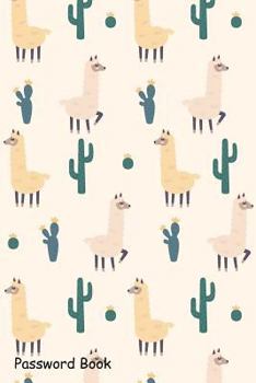 Paperback Password Book: Include Alphabetical Index with Cute Alpaca Succulent Book