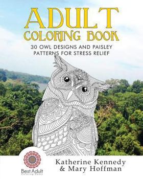 Paperback 30 Owl Designs and Paisley Patterns for Stress Relief Book