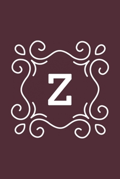 Paperback Z: monogram initial Letter Z - Personalized Initial Monogram Letter Z College Ruled Notebook - 6 x 9 inch Pocket Size: Cu Book