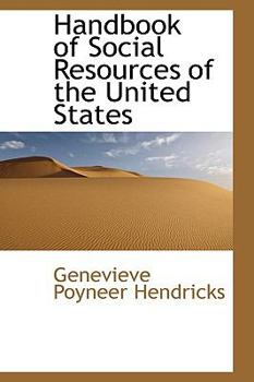 Paperback Handbook of Social Resources of the United States Book