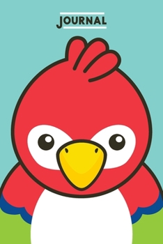 Paperback Journal: Kawaii Parrot Book