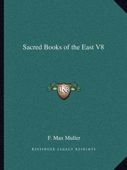 Paperback Sacred Books of the East V8 Book