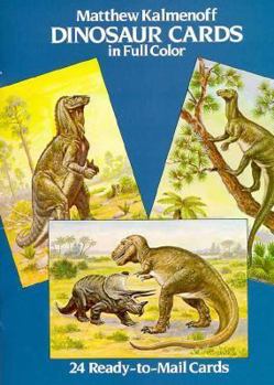 Paperback Dinosaur Postcards in Full Color Book