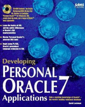 Paperback Developing Personal Oracle7 Applications Book