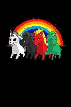 Notizbuch: Einhorn Reiter Apokalypse Regenbogen Witz Geschenk 120 Seiten, 6X9 (Ca. A5), Punktraster (German Edition)