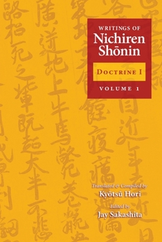 Paperback Writings of Nichiren Shonin Doctrine 1: Volume 1 Book