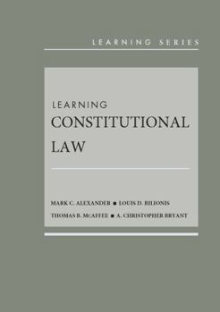 Hardcover Learning Constitutional Law (Learning Series) Book