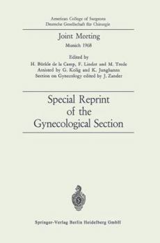 Paperback Joint Meeting: Special Reprint of the Gynecological Section [German] Book