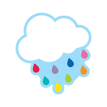 Misc. Supplies Hello Sunshine Cloud with Raindrops Cutouts Book