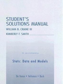Paperback Student's Solutions Manual to Accompany Stats: Data and Models Book