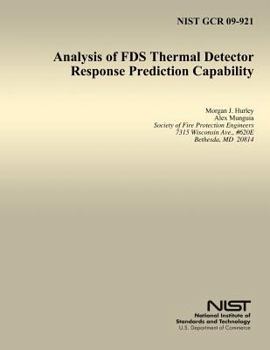 Paperback Analysis of FDS Thermal Detector Response Prediction Capability Book