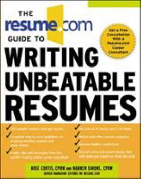 Paperback The Resume.com Guide to Writing Unbeatable Resumes Book